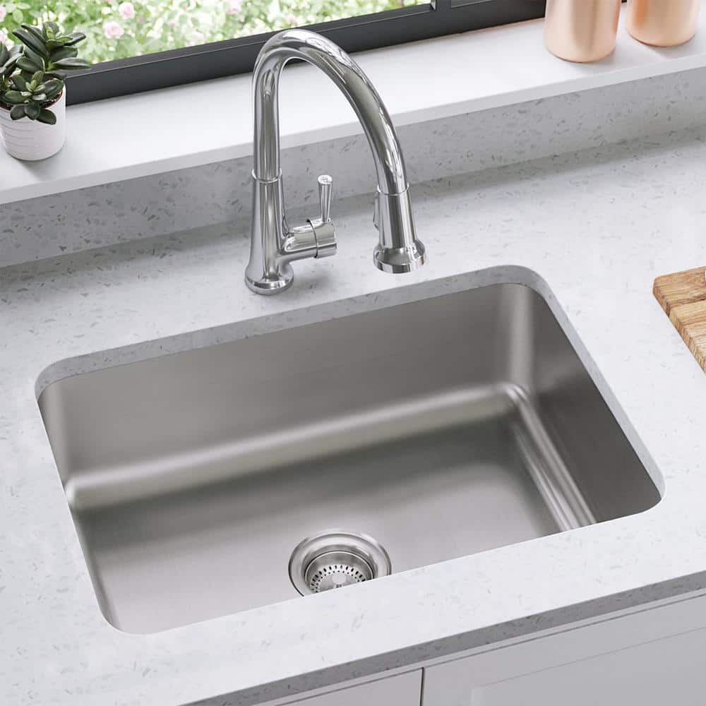 Dayton 27" x 22" Stainless Steel Single Bowl Drop-In Sink