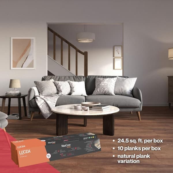 Lucida Surfaces MaxCore American Oak 28 MIL x 7.3 in. W x 48