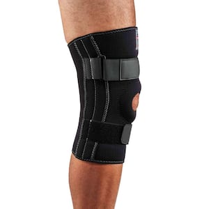 S Black Knee Sleeve with Open Patella/Spiral Stays