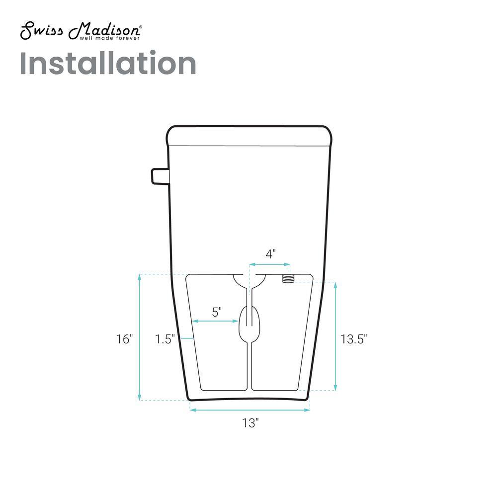 Avancer Glossy White High Efficiency One Piece Smart Toilet with Heated Bidet