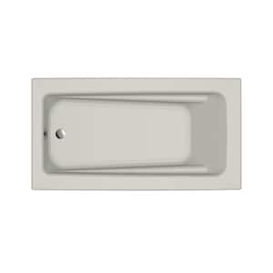 Primo 60 in. x 32 in. Rectangular Soaking Bathtub with Universal Drain in Oyster