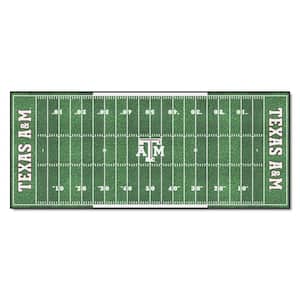 Texas A&M University 3 ft. x 6 ft. Football Field Runner Rug