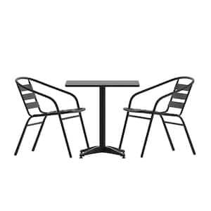 3-Piece Square Outdoor Dining Set