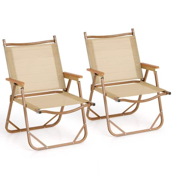Kadehome Aluminum Beach Chairs (Set of 2)-Lightweight Folding Camp