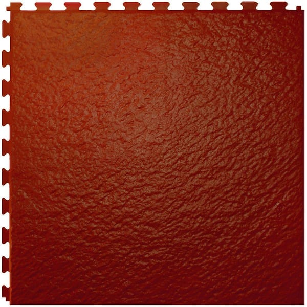 IT-tile Slate Terracotta  20 In. x 20 In.  Vinyl Tile, Hidden Interlock Multi-Purpose Floor,  6 Tile