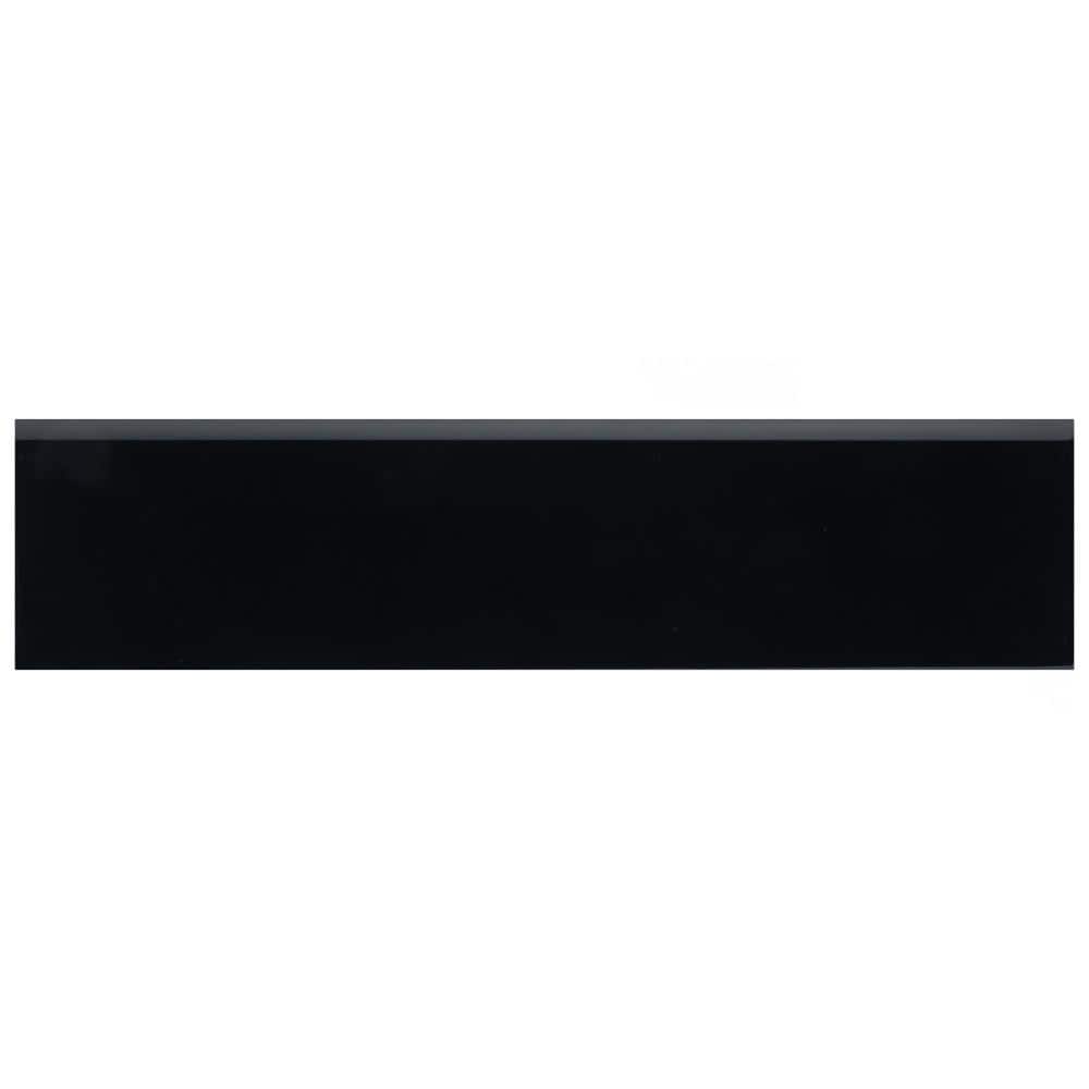 Battiscopa Glossy Black 3-1/8 in. x 13 in. Glossy Ceramic Wall Tile Trim price history on PriceWatchPro