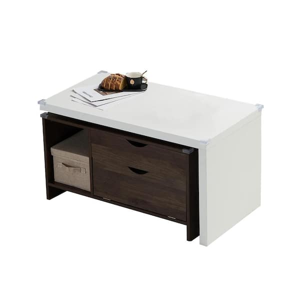 Winado 36 in. Brown Rectangle MDF. Coffee Table with Lift Top