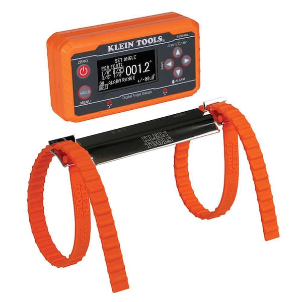 Klein Tools Digital Level with Programmable Angles and Plumbers Straps, 2-Piece