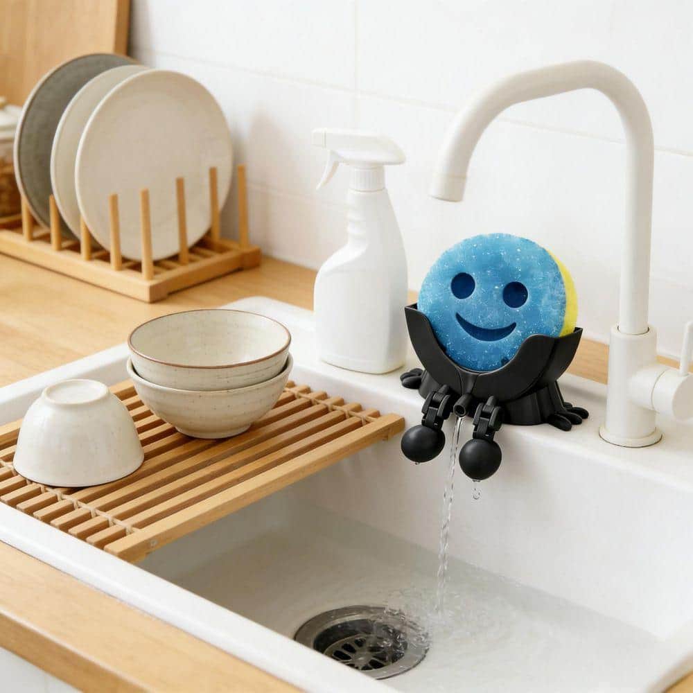 イマン　オデット　スポンジラック Esepony Funny Scrub Sponge Holder and Soap Organizer Sink Caddy