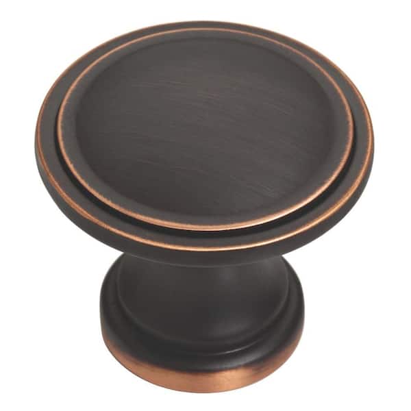 Liberty Classic 1-3/4 in. (45mm) Bronze with Copper Highlights Oversized Ridge Round Cabinet Knob