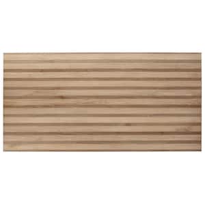 Brookline Ribbon Miel Brown 4 in. x 0.35 in. Matte Porcelain Floor and Wall Tile Sample