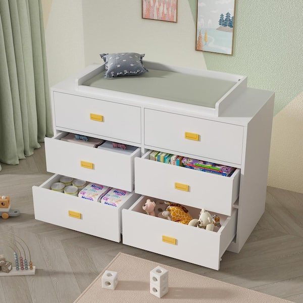 CubiCubi Dresser for Bedroom, 6 Drawer Storage Organizer – The Baby's Room