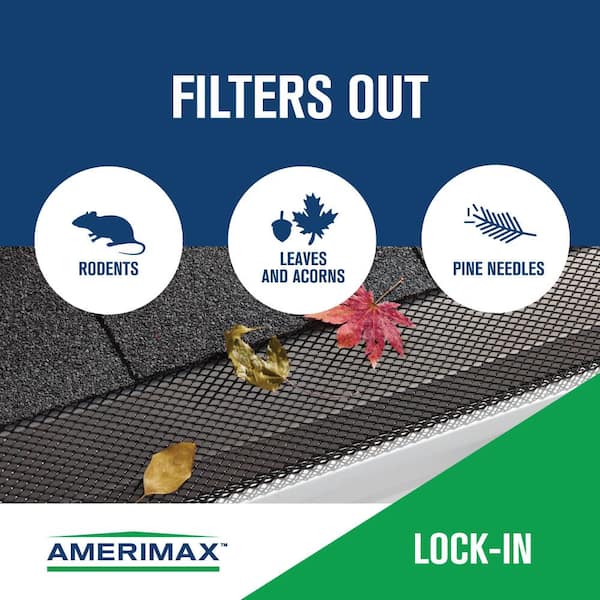 Metal Black Lock-in Gutter Guard Metal Black Lock-in Gutter Guard