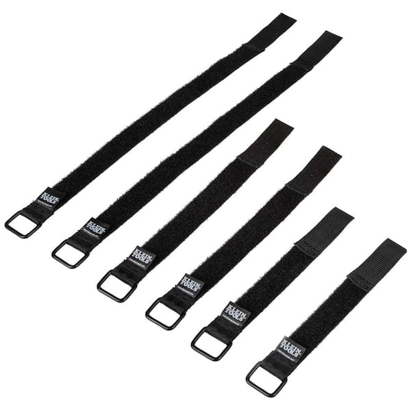 Klein Tools 6 in., 8 in., 14 in. Hook and Loop Cinch Straps (Multi