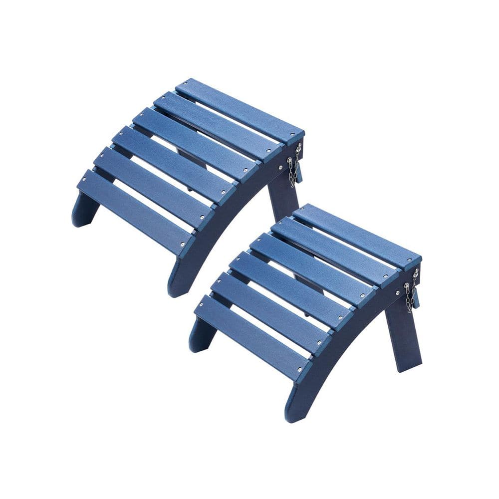 Adirondack Ottoman Set of 2,18. 7L x 18. 9W x 13. 8H in. HDPE Plastic Folding Adirondack Ottoman, Weather-Resistant price history on PriceWatchPro