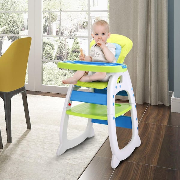 Newest Wooden High Chair Adjustable Safety Baby Highchairs with Tray for Baby 