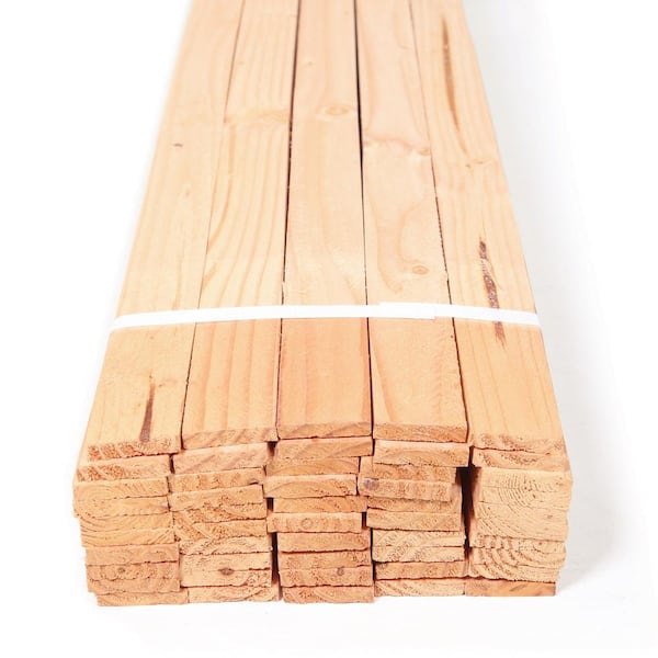5/16 in. x 1-1/2 in. x 4 ft. Wood Lath (50-Pack) 234629
