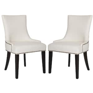 Lester 19 in. White/Black Dining Chair (Set of 2)