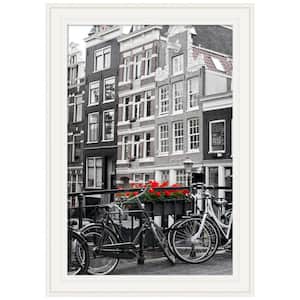 Opening Size 24 in. x 36 in. Ridge White Picture Frame