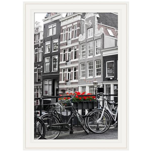 Opening Size 24 in. x 36 in. Ridge White Picture Frame