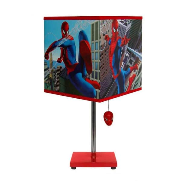 Marvel 18 in. Spiderman Table Lamp with Decorative Shade-DISCONTINUED