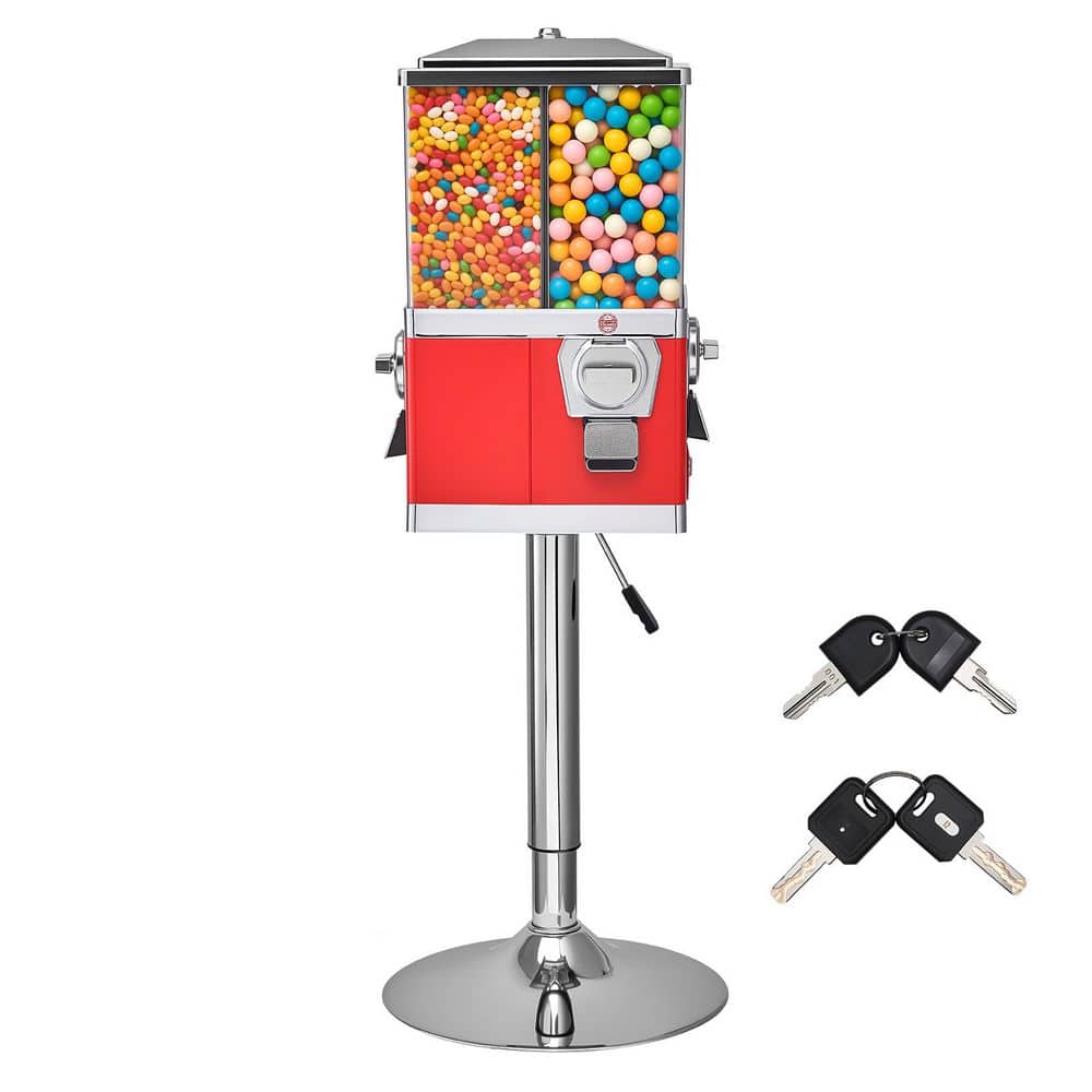 Four Compartment Candy Vending Machine with Stand for Shop, Arcade, Family Gathering, Vintage Candies Dispenser price history on PriceWatchPro