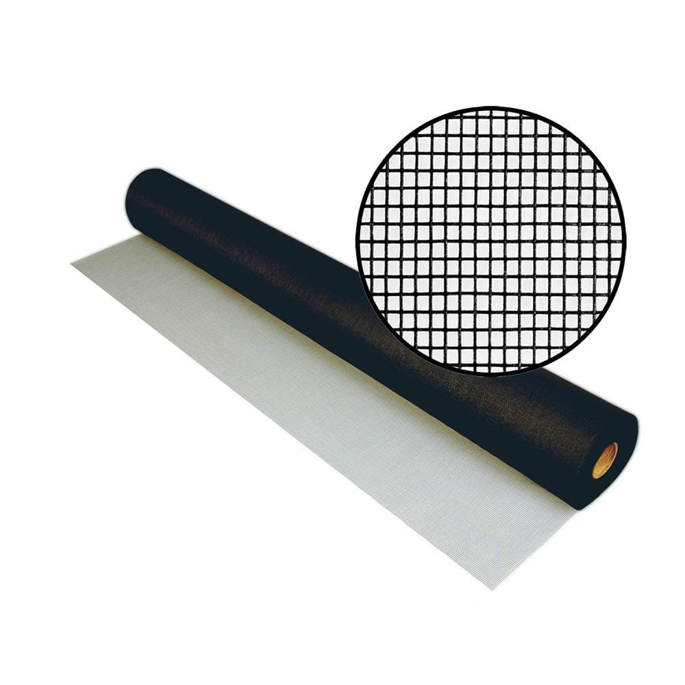 Charcoal Fiberglass Mesh Roll 32 in. x 100 ft. Replacement Screen for ...