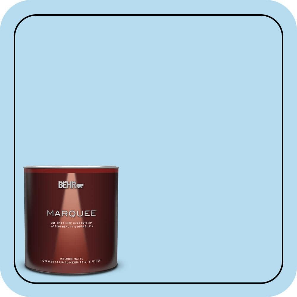 1 qt. #P500-2 Seashore Dreams Matte Interior Paint & Primer product image for price tracking