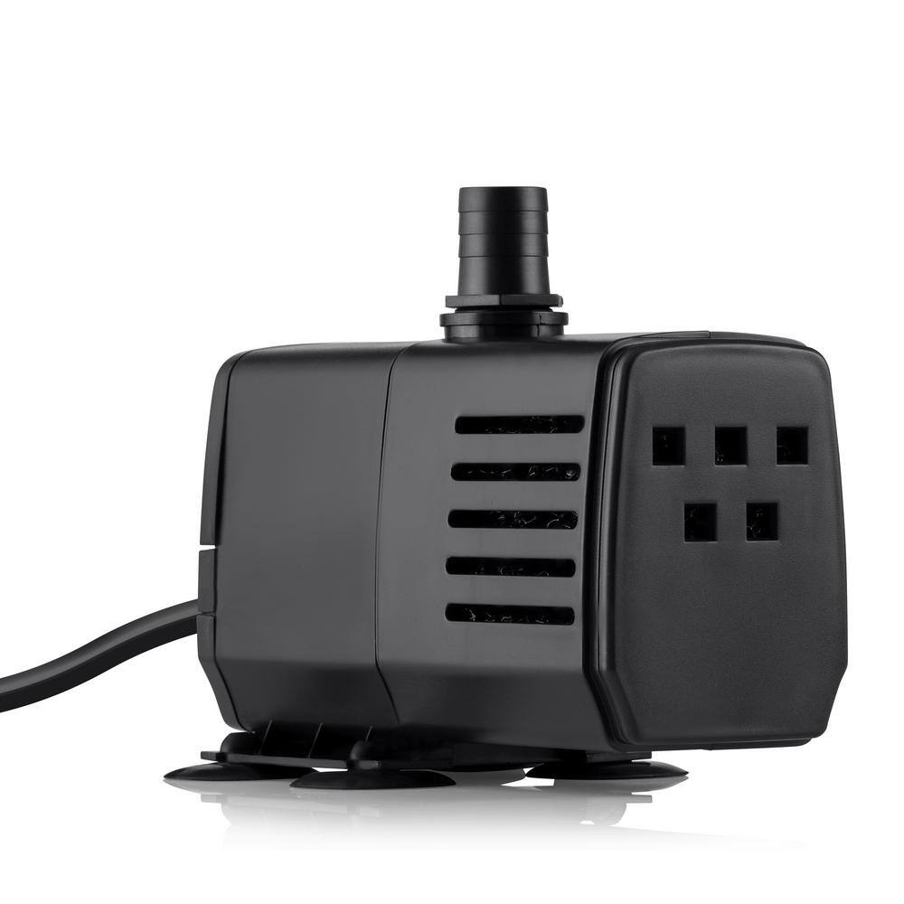 Black Submersible Water Pump with 16 ft. Cord