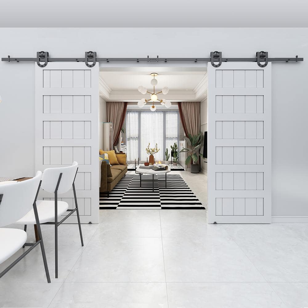 Traditional Unfinished Pine 37" x 84" 6-Panel Barn Door Slab