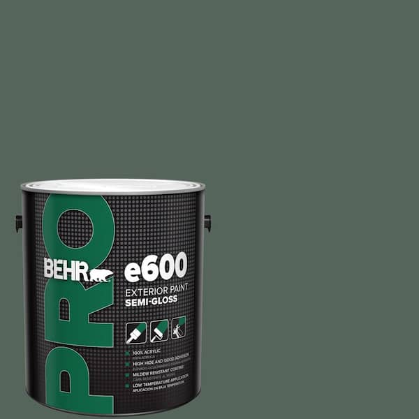 BEHR PRO 1 gal. #460F-6 Medieval Forest Semi-Gloss Exterior Paint