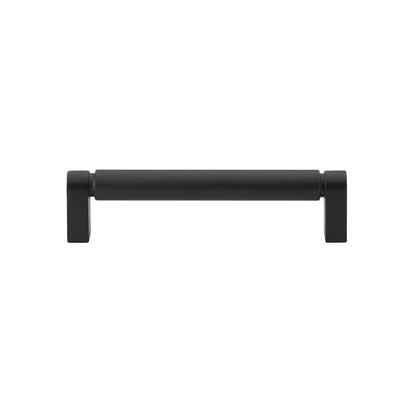 5-1/16 in. Center to Center Matte Black Smooth Bar Pull - 4787-128-MB
