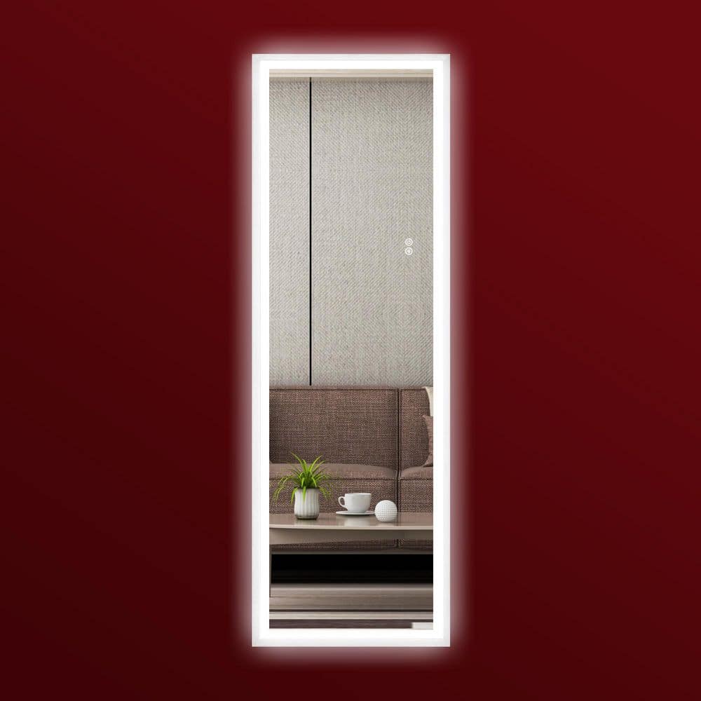 22 in. W x 65 in. H Rectangular Aluminum Framed Dimmable Wall Full Body Bat