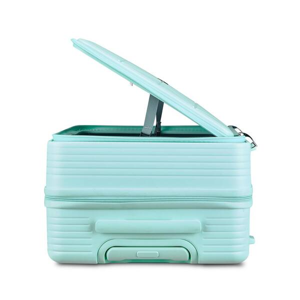 Aoibox 3-Piece Mint Green Hardside Spinner Luggage Set with