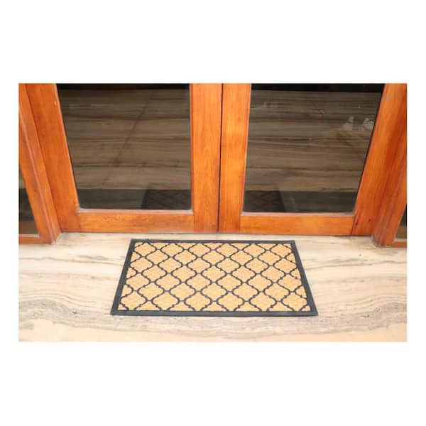 Indoor Doormat, Front Back Door Mat 18 x 30 Absorbent Entrance Rug-  Vintage Halal Pattern Totem Oriental Classic Nostalgic Texture Floor Mats  for