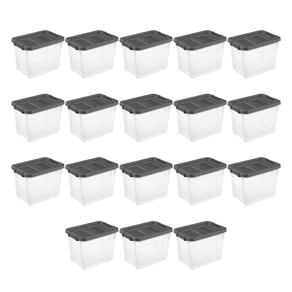 Homz 15.5 Quart Heavy Duty Clear Plastic Stackable Storage Containers &  Reviews