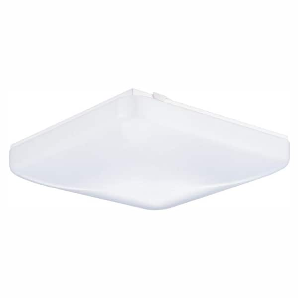 Lithonia Lighting 1-Light White Fluorescent Ceiling Flush Mount