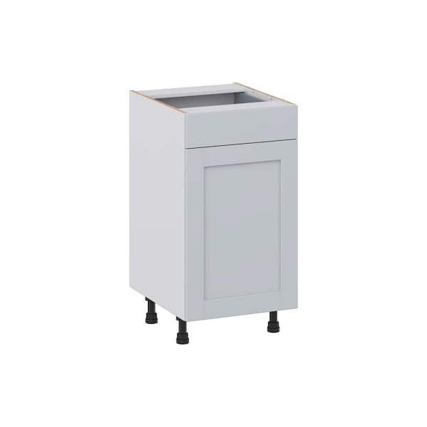 J COLLECTION Cumberland Light Gray Shaker Assembled 18 in. W x 34.5 in ...