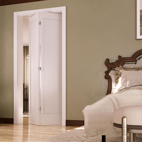 eightdoors 36 in. x 80 in. x 1-3/8 in. 1-Panel Shaker White Prime