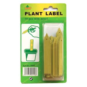 Plant Stake Labels with Pencil (50-Count) (4-Pack)