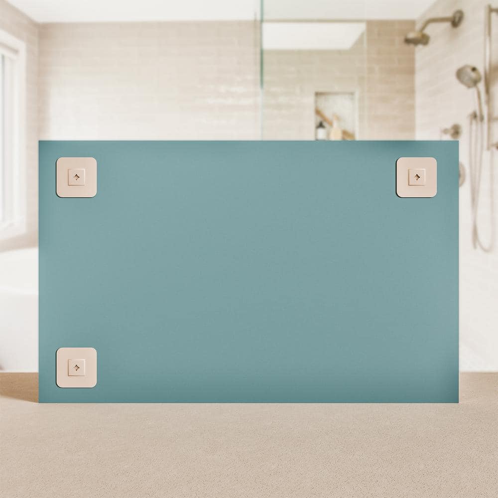 Sleek 48" Frameless Rectangular Silvered Wall Mirror