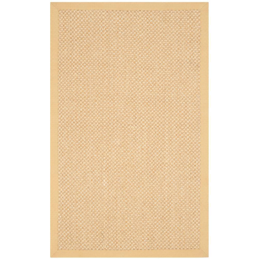 Natural Fiber Maize/Wheat Doormat 3 ft. x 4 ft. Border Area Rug price history on PriceWatchPro