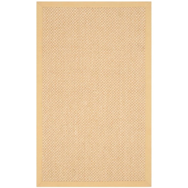 SAFAVIEH Natural Fiber Maize/Wheat Doormat 3 ft. x 4 ft. Border Area Rug
