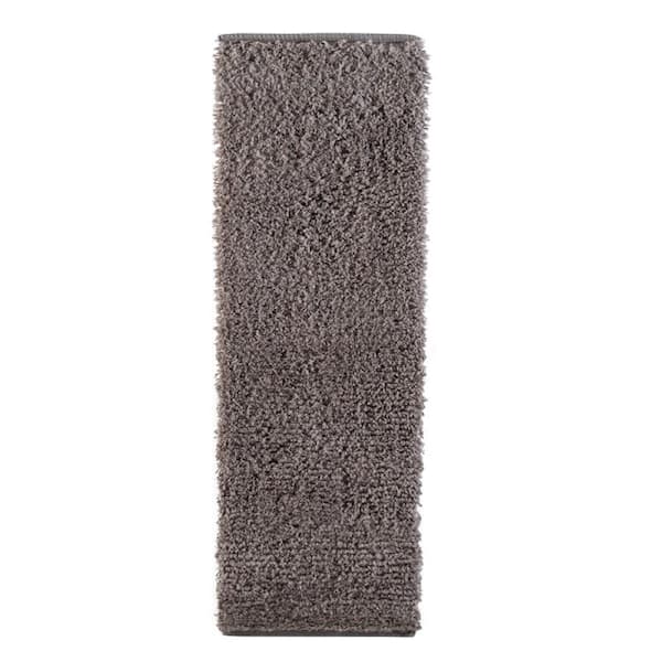 m MODA at home enterprises ltd. Plush Bath Mat Handwoven 20 in. x 64 in. Gray