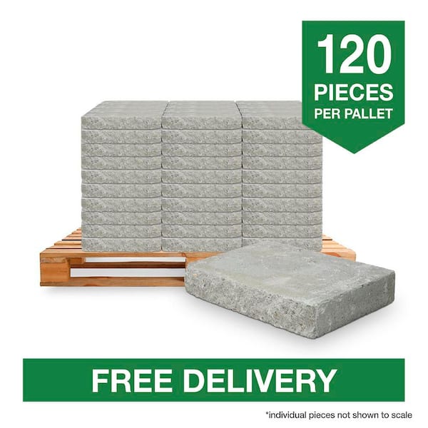 2 in. x 12 in. x 8 in. Pewter Concrete Wall Cap (120 Pieces / 118.5 sq. ft. / Pallet)