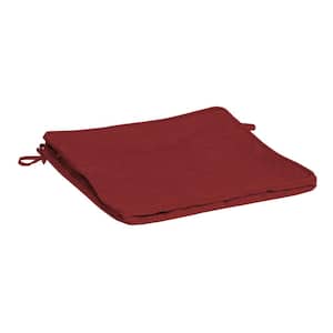 ProFoam 20 in. x 20 in. Outdoor Dining Seat Cushion Cover in Ruby Red Leala