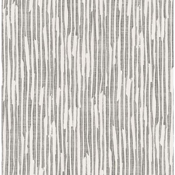 GALEY ALIX 17.08 sq. ft. Charcoal by the Lines Vinyl Peel and Stick Wallpaper Roll