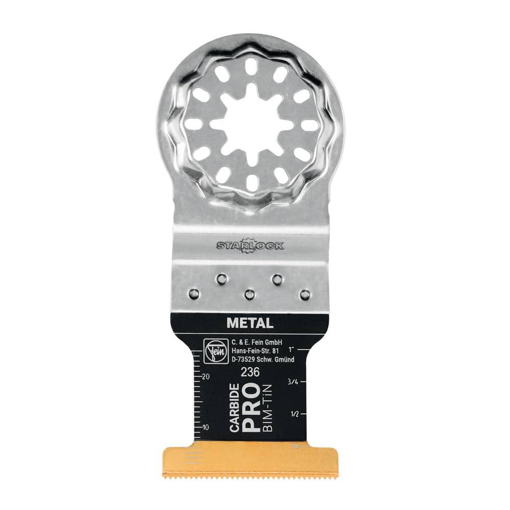 FEIN Starlock E-Cut metal Carbide Pro Blade (1-Pack) 63502236260 - The Home  Depot