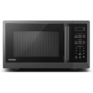 0.9 cu. ft. in Black Stainless Steel 900 Watt Countertop Microwave Oven with Mute Function and Eco Mode