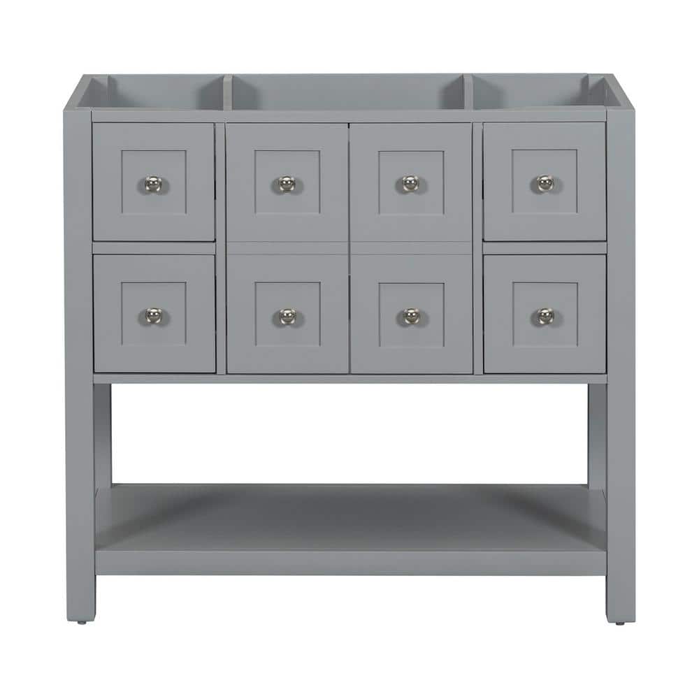 36 in. W x 17.9 in. D x 33 in. H Freestanding Cabinet Bath Vanity Cabinet w